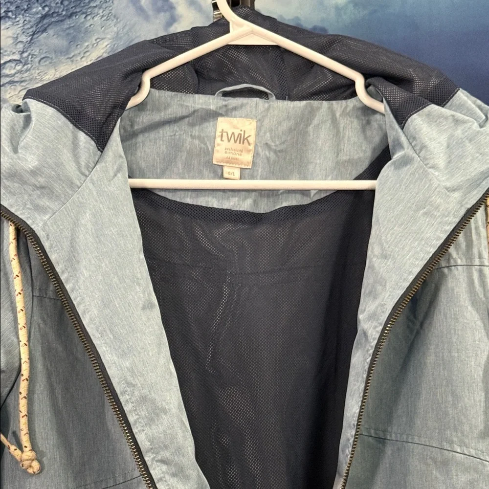 Twik Light Blue Bomber Jacket - Picture 2 of 8